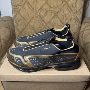 Nike Air Sunder Max Black Metallic Gold HJ4130-002 Women Size 12 / Men Size 10.5